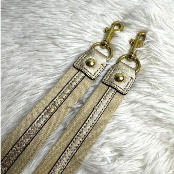 COACH Gold Poppy Replacement Strap Shoulder Strap - Picture 1 of 5